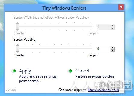 Tiny Windows Borders