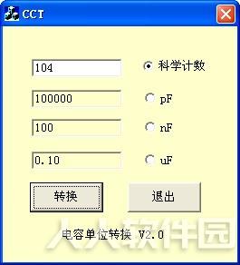 电容单位转换