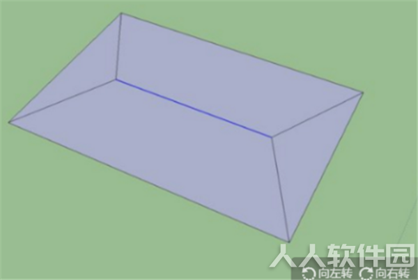 sketchup软件绘制四坡屋顶方法2