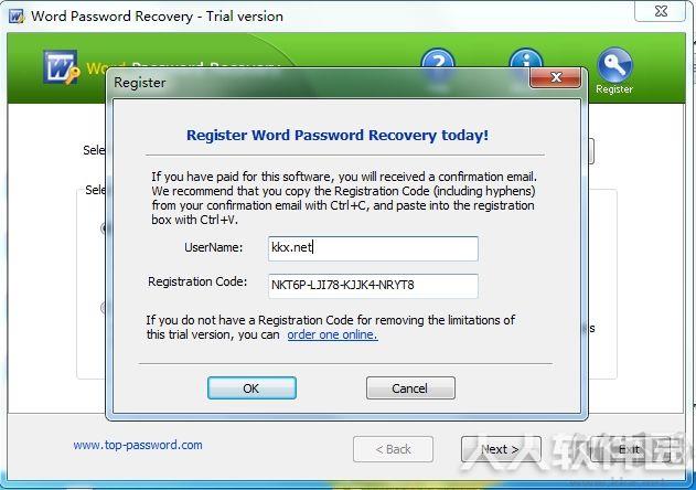 Word密码破解工具(Word Password Recovery)