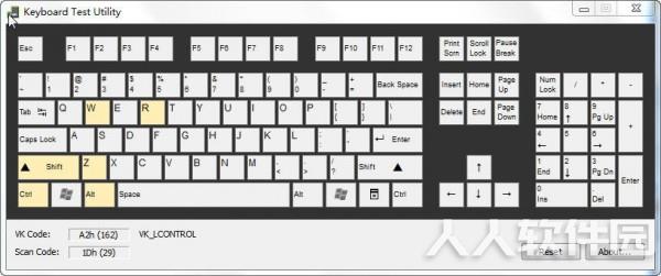 键盘按键测试软件(Keyboard Test Utility)