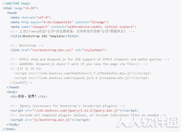 Bootstrap中文版截图