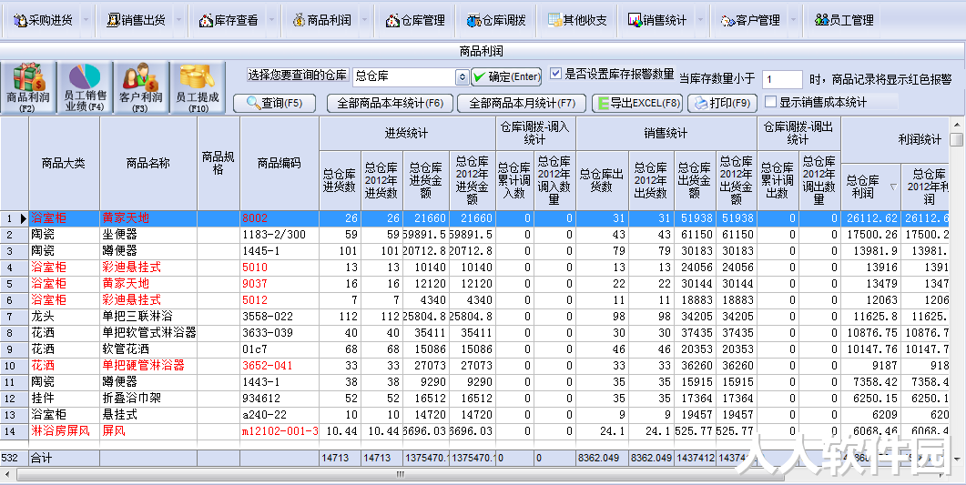 万能仓库管理系统