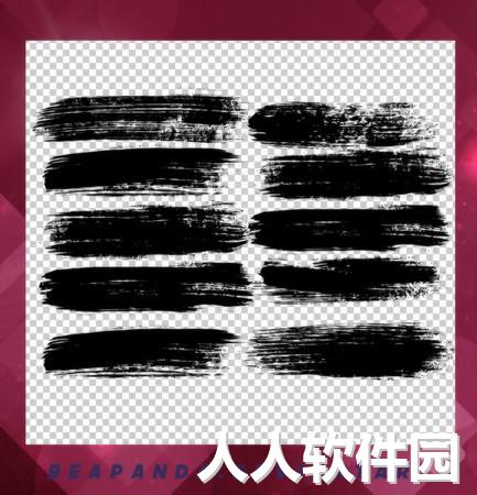 Photoshop中国风毛笔笔刷