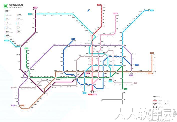深圳地铁线路图高清版下载
