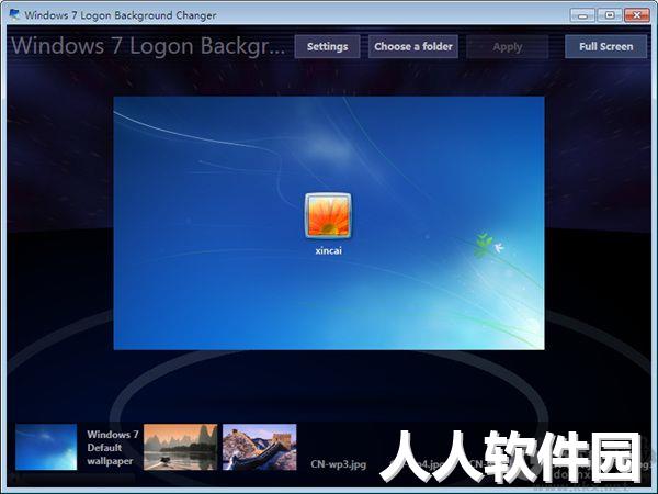 Windows7 Logon Background Changer