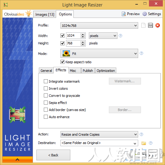 图像处理软件(ObviousIdea Light Image Resizer)