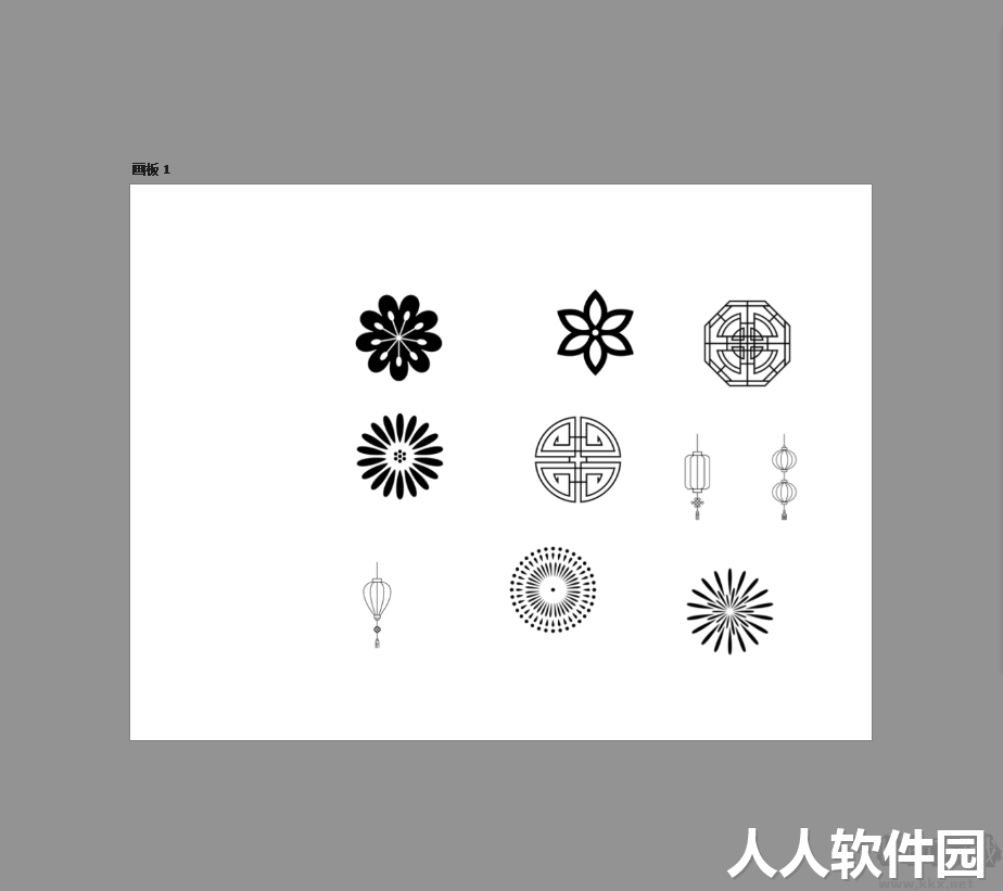ps中国风笔刷素材