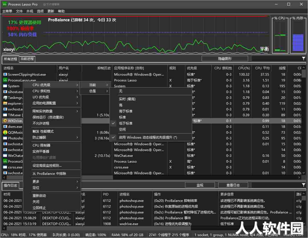 process lasso pro 10中文破解版(电脑进程监控软件)