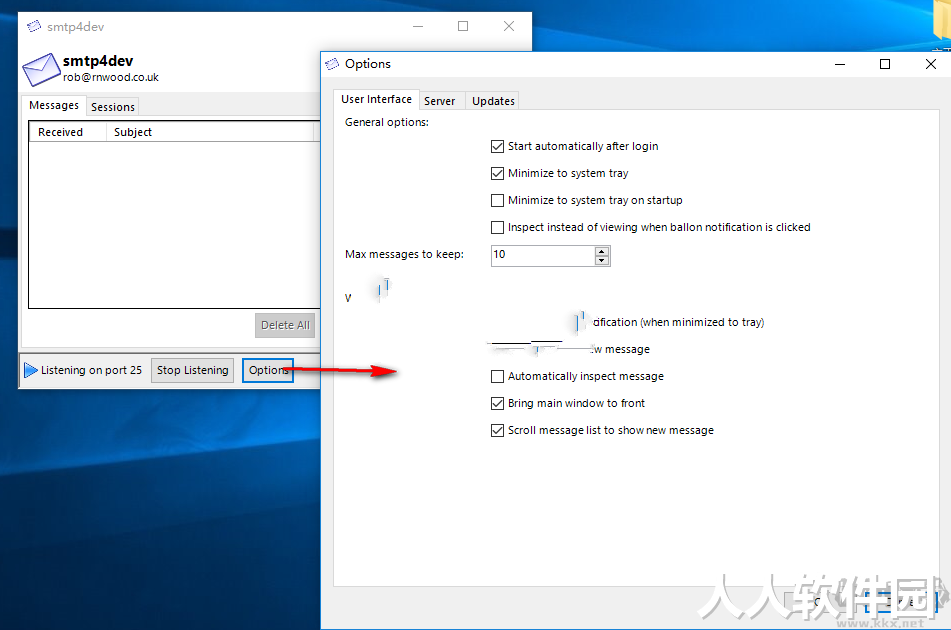 Smtp4dev SharePoint(邮件检测工具)