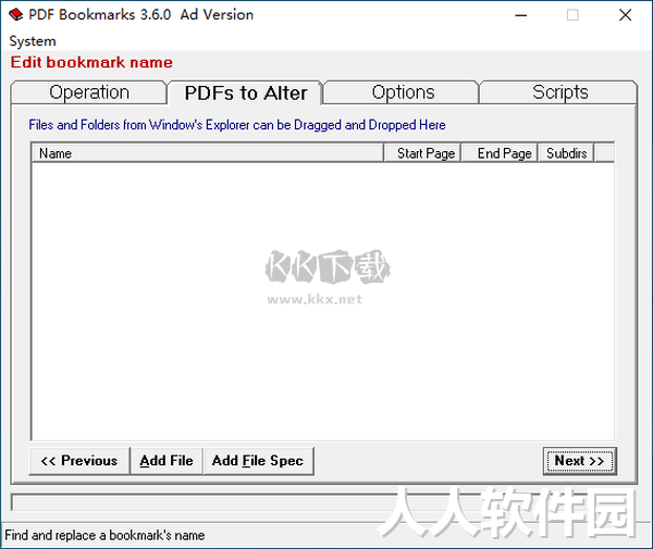 PDF Bookmarks(PDF书签编辑器)
