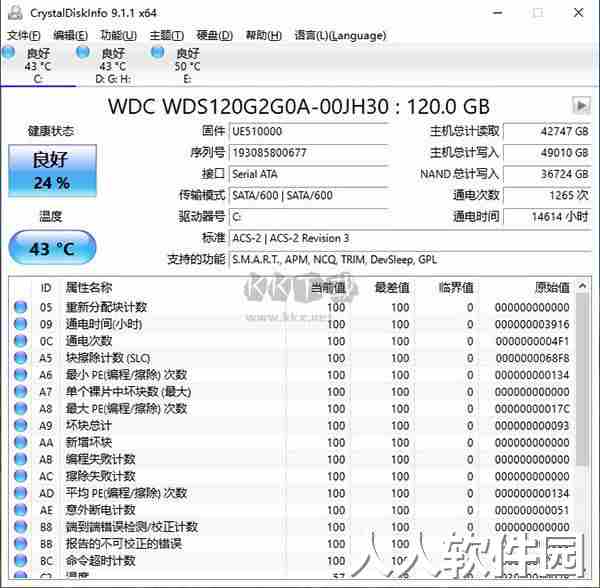 Crystaldiskinfo最新版