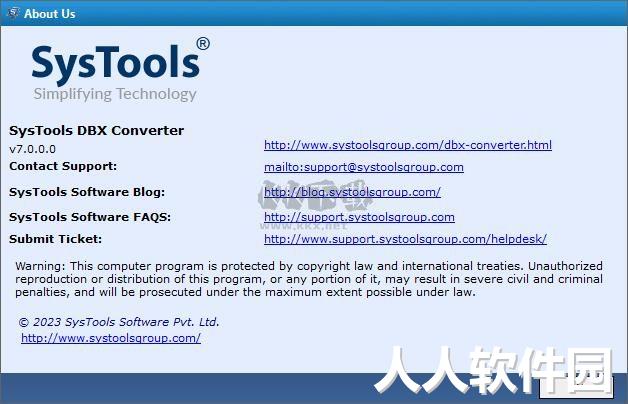 SysTools DBX to PST Converter(DBX转换PST工具)