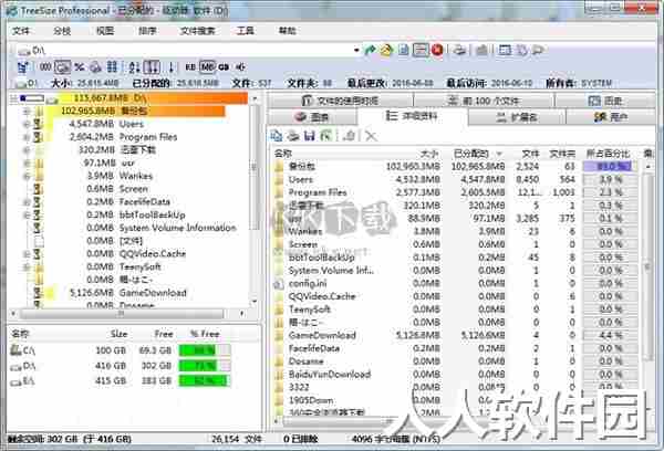 TreeSize（磁盘数据管理工具）