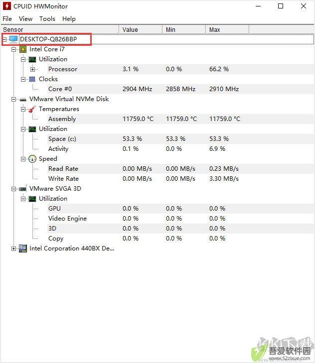 HWMonitor(cpu检测工具)