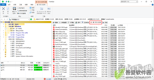 TreeSize(磁盘空间分析管理工具)