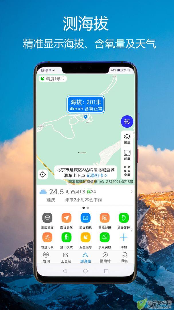 GPS海拔指南针
